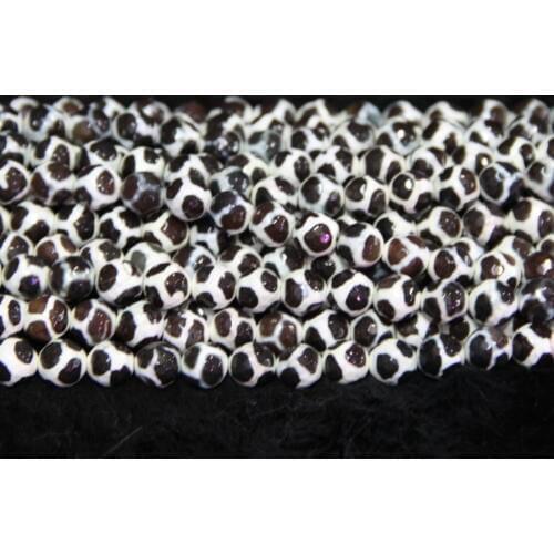 2strands 10mm Dark Brown Mystical Tibetan Spherical Beads Ball Necklace Dzi Beads Loose Gems Stone Beads Tibetan Gate Beads