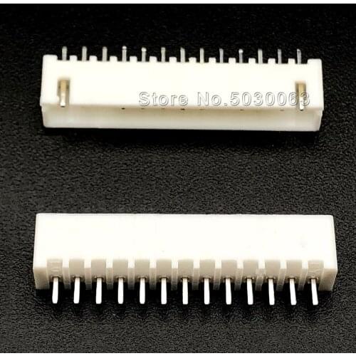 20pcs/lot XH2.54 13P 13pin XH-13A wire Connector XH 2.54mm spacing 180 angle straight pin Header PCB Car
