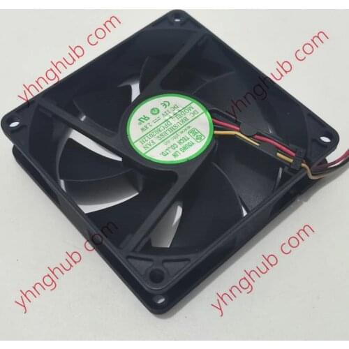 Young Lin DFC802012H DC 12V 2.8W 80x80x20mm 3-Wire Server Cooling Fan
