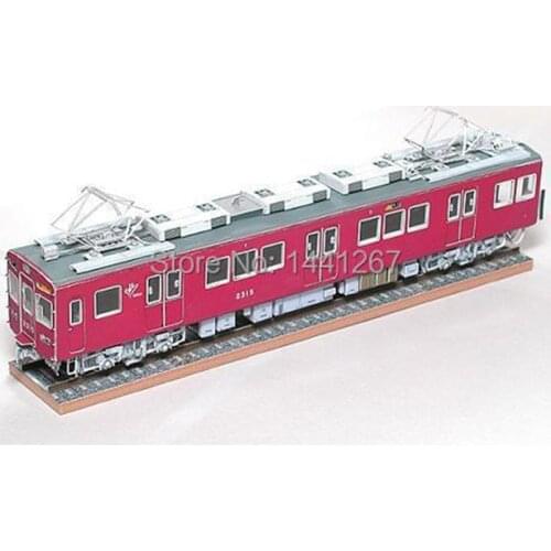 3D Paper Model Train Classic Paper Crafts Models Toys For Children
