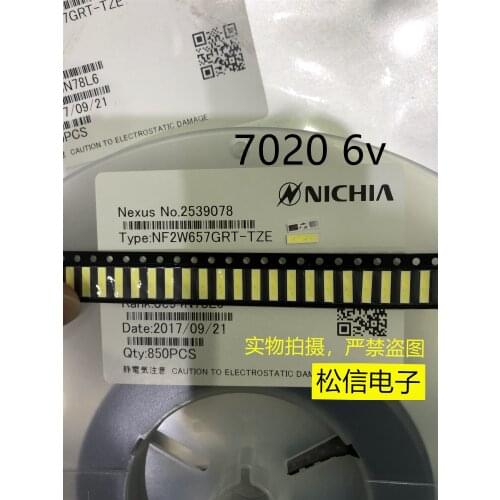 50pcs For NIchia LED LCD Backlight TV Application LED Backlight 1W 6V 7020 Cool white LED LCD TV Backlight TV Application