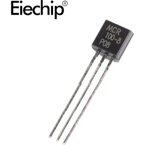 50PCS MCR100-8 100-8 TO92 MCR100 TO-92 0.8A 600V