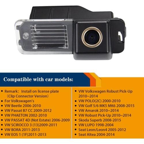Misayaee Car Rear View Camera for VW PHAETON SCIROCCO GOLF 5 6 MK4 EOS LUPO BEETLE Amarok PASSAT B7 CC POLO SKODA SUPERB Seat