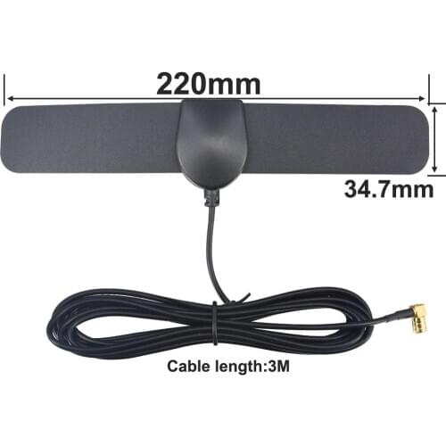 Car DAB Antenna Radio Tuner Aerial Internal Windshield Glass Mount SMB female for Kinetic Alpine Beat Pioneer