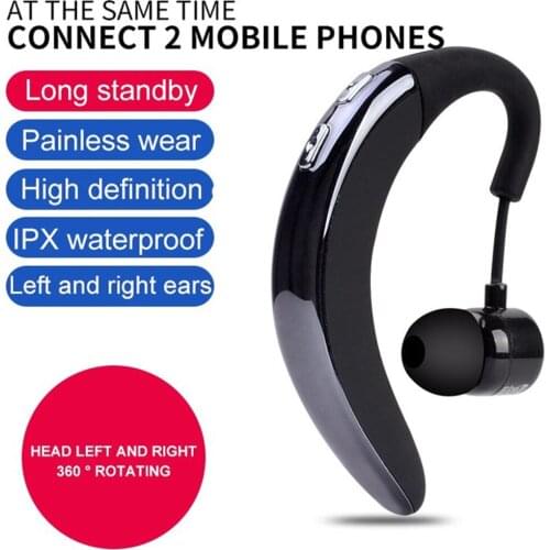 Didar Wireless Bluetooth 5.0 Sports Earphones Waterproof business Headphone Driving Earpiece earbuds with Mic 14-C