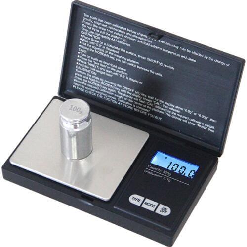 500gx0.1g Mini Digital Scale Laboratory Balance Precision Kitchen Weight Portable Medical Jewelry Tea Electronic Scale Grams