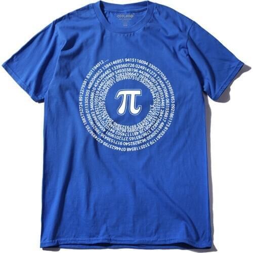 COOLMIND QI0222A casual o-neck street style cool funny loose T-shirt 100% cotton short sleeve math printed men T shirt