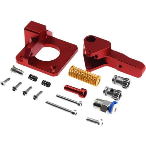 Cr10 Pro Aluminum Upgrade Dual Gear Extruder Kit for Cr10S Pro Reprap Prusa I3 1.75Mm Drive Feed Double Pulley Extruder