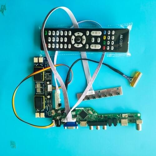 For LM201WE3-TLL2 1680X1050 20.1" Digital Signal 30pin 4 lamps Controller Board Resolution Kit LCD USB AV TV card Interface
