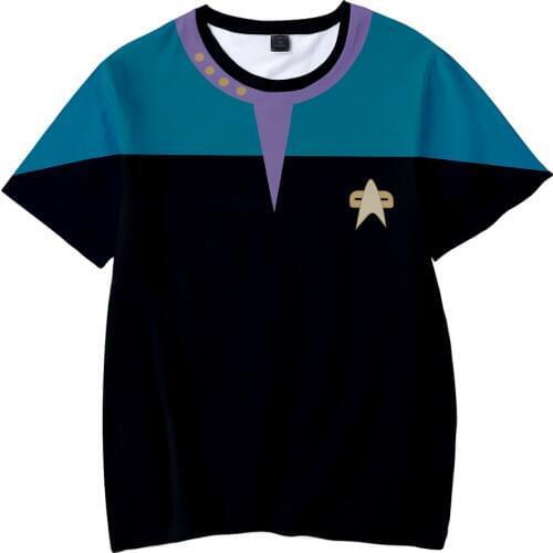 Star Trek Trek T Shirt Fashion Spring/summer Short Sleeve Cosplay Tshirt Casual Streetwear Tops 3D Printed Children Star Tees
