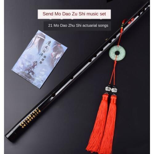 Hot Anime Mo Dao Zu Shi Cosplay accessories Wei Wuxian Flute Chinese dizi Transversal Flauta Traditional Musical Instruments