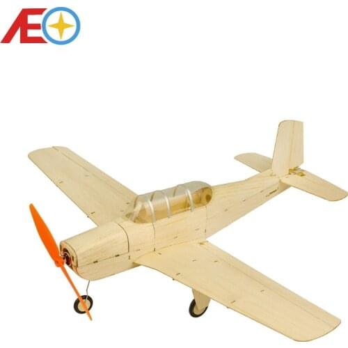 K13 Dancing Wings Hobby Beechcraft T-34 Mentor 470mm Micro RC BalsaWood Laser Cut Building Kit RC Airplane KIT Brushless Version