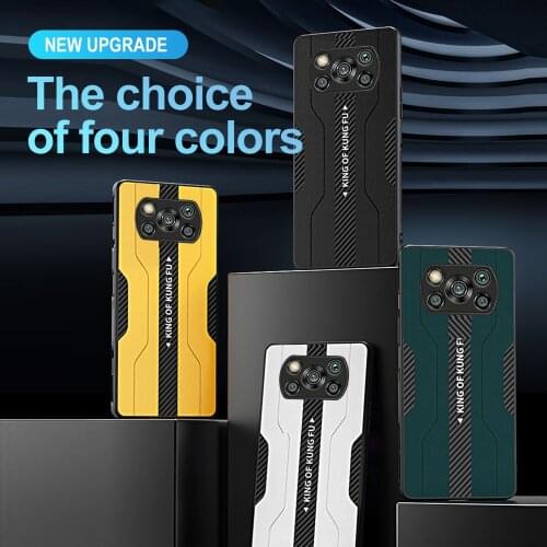 Carbon Fiber Texture Luxury Matte Leather Mi11i Case For Xiaomi POKO POCO X3 M3 Pro NFC GT 5G TPU Edge Phone Protector Cover