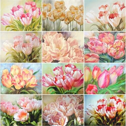 MomoArt 5D Diamond Embroidery Lily Picture Rhinestone Sale Diamond Painting Flower Cross Stitch Mosaic New Arrival Handmade Gift