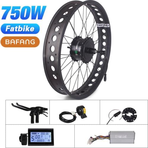 Bafang 750W Snow Bike Kit 350W Fat Bike Motor Kit 48V Electric Bicycle Kit 4.0 Wheel Electric Fatbike Kit G060 Hub Motor Freehub