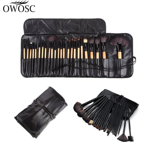 OWOSC 24pcs Makeup Brushes Set Eye Cosmetic Powder Foundation Eyeshadow Cosmetics Professional Eyebrows Makeup Brush Beauty Tool