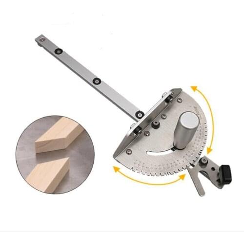 Tenoning Woodworking Push handle Push ruler Chute Table saw Band saw Flip Adjustable Angle ruler With limit Woodworking tools