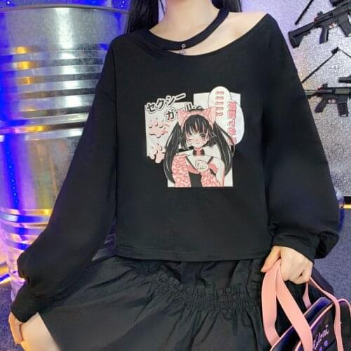 Original Design Queen Cat Girl Winter Cute Womens Loose Sweatshirt Long Sleeve Pullovers Hoodies Pullover Color Black