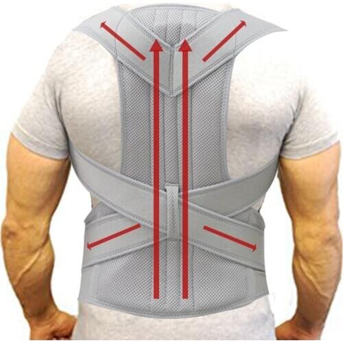 Back Support Belt Men Women Adjustable Posture Corrector Lumbar Back Support Brace Breathable Deportment Corset For Spine