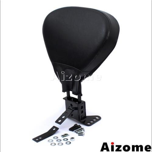 Black Motorcycle Adjustable Driver Rider Backrest For Harley Touring 1988-2008 Street Glide Road King Electra Glide Road Glide