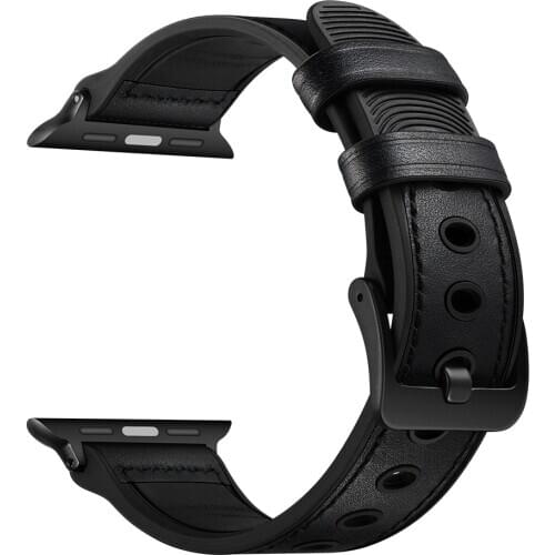 Cow Leather watchband For apple watch band 44mm 40mm iwatch Series SE 6 5 4 3 2 Accessories loop 42mm 38mm bracelet Replacement