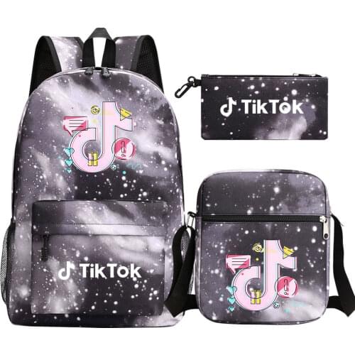 TIK TOK Backpack Children School Bag Bookbag Men Women Travel bags Mochila Daily Rucksack