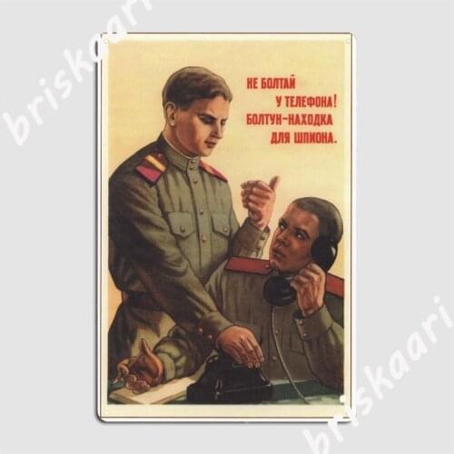Soviet Propaganda Cccp Communism Metal Signs Club Home Wall Vintage Plaques Tin sign Posters