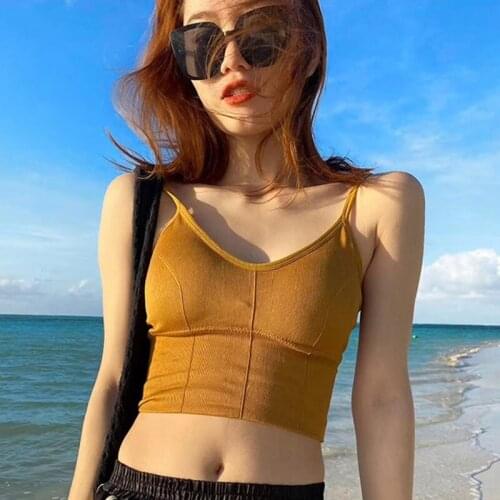 2020 comfortable Beautiful Back Large U-shaped Wrapped Sports Bra Without Steel Ring Bra Camisole Seamless Sports Bra