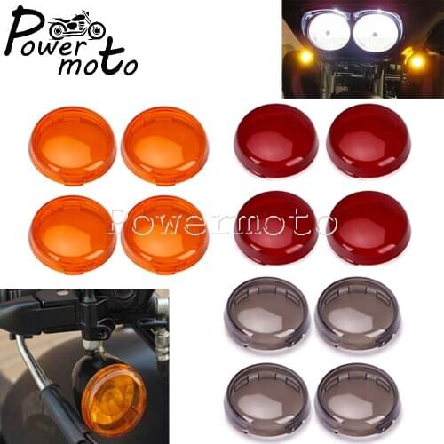 Turn Signal Indicator Flasher Blinker Light Lens Cover For Harley Touring Road King Electra Ultra Road Glide Softail FLST FXRT