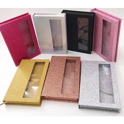 Custom Lashes Packaging with White Tray Empty 5pairs 3pairs Mink Lashes Book