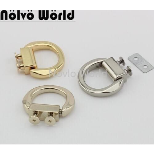 2 pieces test, 3 colors, metal hanger connects for handbags tassel squre buckle screws handles hardware accessories