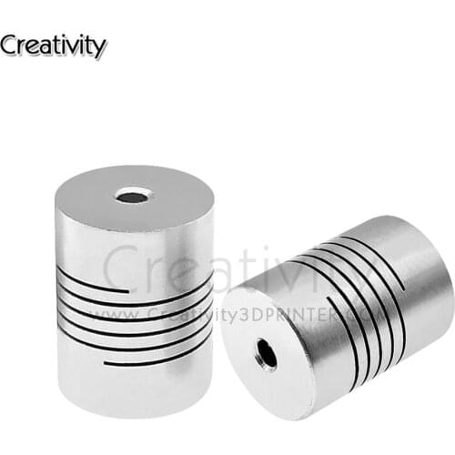 1pcs D19L25 5x8mm CNC Motor Jaw Shaft Coupler Flexible Coupling OD19x25mm wholesale Dropshipping 3/4/5/6/6.35/7/8/10mm