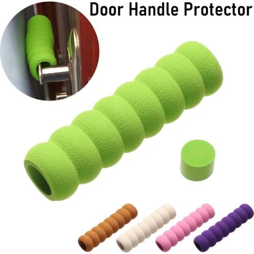 1Pc EVA Door Knob Foam Cover Furniture protector Baby Safety Practical Static-free Rubber Crash Pad Door Handle Stopper Round
