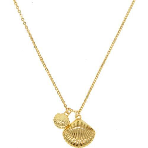 2019 Vintage new Fashion Gold Color Conch Shell Necklace For Women girl Shape Pendant Simple Seashell Ocean Beach Boho Jewelry