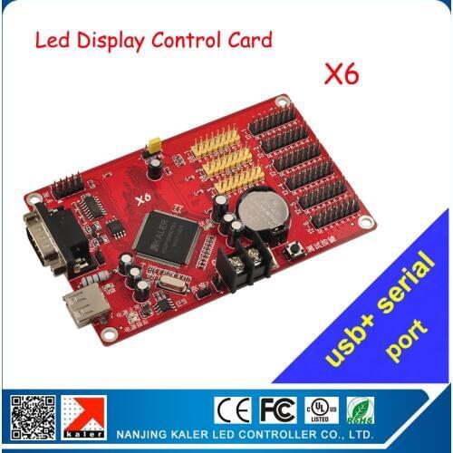 Asynchronous full clolor 48*9999 pixel picture text led display board control card for indoor outdoor led display controller