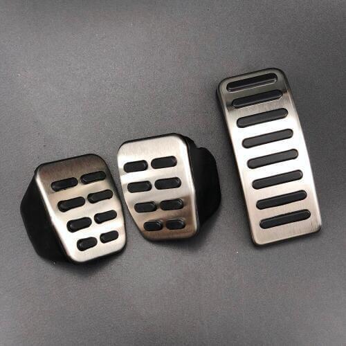 1 Set Stainless Steel Car Gas Brake Pedale Pedals for Audi A1 A2 A3 / S3 ( 8L ) 1995 - 2003 TT + Cabrio 8N Car Parts Accessories