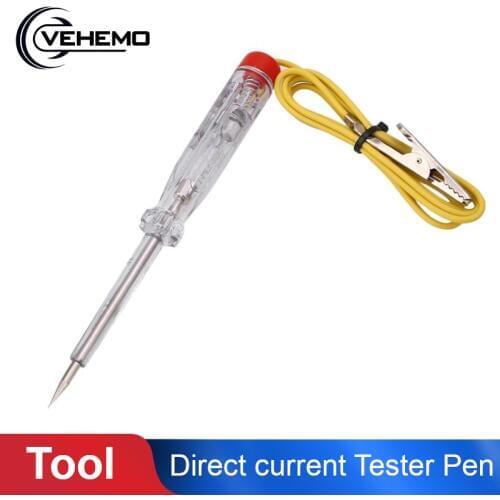 Car 6V 12V 24V DC Direct current Tester Pen Light Circuit Screwdriver Auto Motorcycle Electrics Testing Tool car accessories