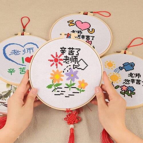 Bamboo Vintage Craft Wooden Hoop Circle Ring Home Cotton Stitching Sewing Tool DIY Cross Embroidery Hoops Frame Stitch Fabric