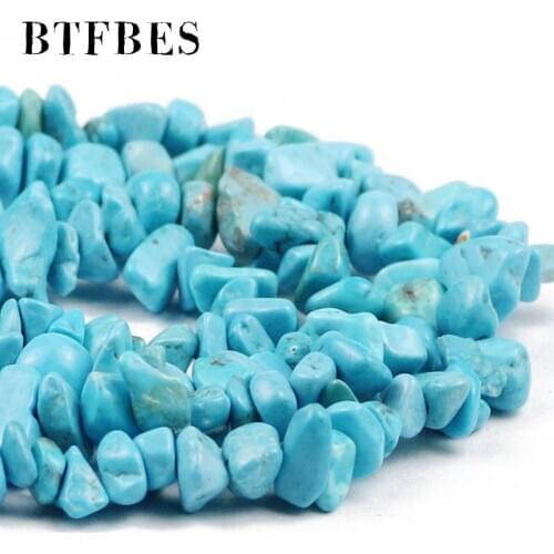 BTFBES Glue Turquoise Irregular Gravel beads Special cutting loose beads For Handmade bracelet Necklace DIY Jewelry making4-10MM