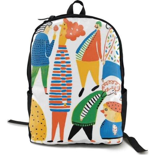 Brazil Illustration Children Backpacks for School Travelling Boys Girls School Book Bag College Backpack Fits 15.6in Laptop