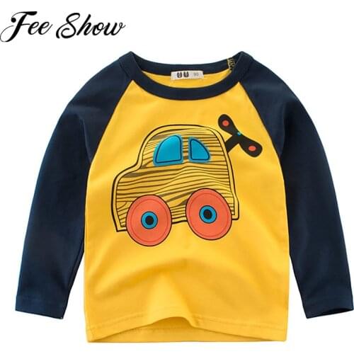 Футболки с длинным рукавом для мальчиков FEESHOW China At AliExpress