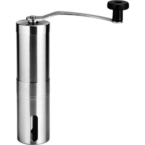 304 stainless steel coffee grinder portable manual coffee bean grinder household small coffee machine can be washed