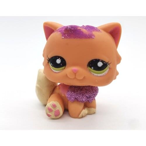 LPS Pet Shop Cute Short Hair Cat Toys Great Dane Collie Dogs PVC Action Stand Figure Toys Cosplay Dolls Model Toy Gifts For Kids