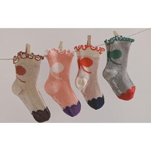 Cute Baby Frilly Socks Ruffled Girls Ankle Socks Infant Floor Sock Cotton Socks For Children Girls Princess Sock