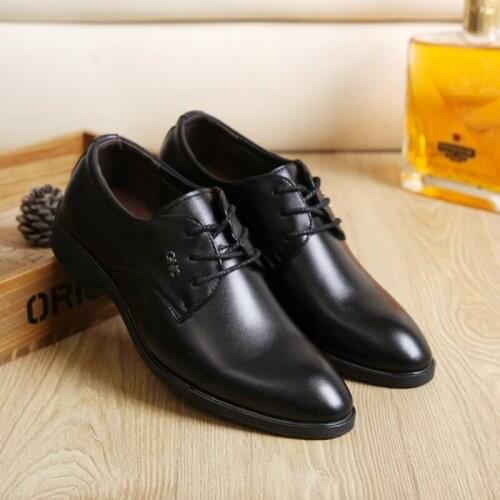 Mazefeng 2020 Men Dress Shoes Men Formal Shoes Leather Luxury Fashion Groom Wedding Shoes Men Oxford Shoes Dress Plus Size 38-44