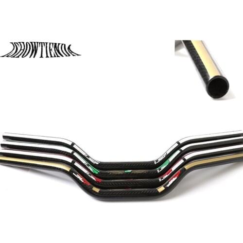 28MM Motorcycle Handlebar Fat Bar 1-1/8" Carbon Fiber Handle Dirt Pit Bike Scooter Motocross Handlebars Hand All Moto Universal