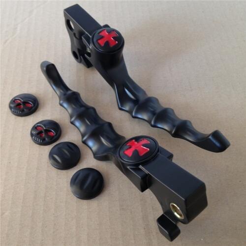 Aftermarket free shipping Motorcycle Parts Brake Clutch Hand Lever For Harley Street Glides Road Kings BLACK