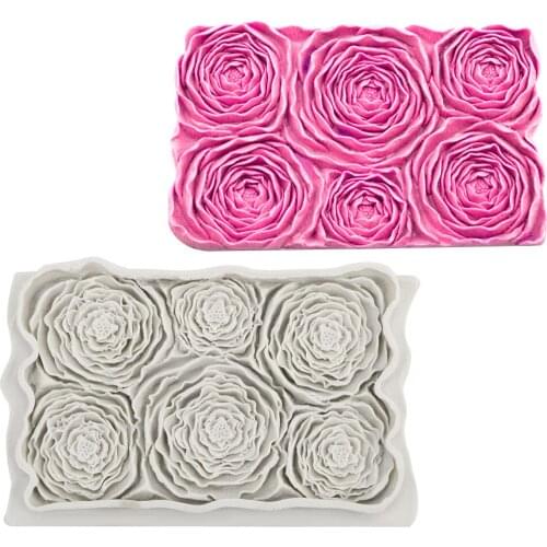 NICEYARD Rosette Silicone Mold Cake Border Fondant Mould Cake Decorating Tools Sugarcrafts Chocolate Baking Tools