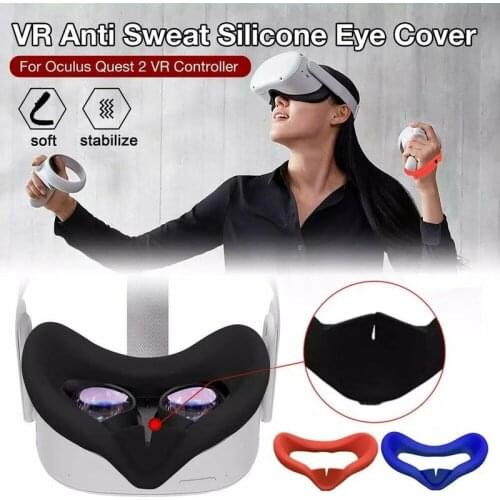 New Silicone Eye Mask Cover Pad For Oculus Quest 2 VR Headset Breathable Anti-sweat Light Blocking Eye Cover For Oculus Quest2