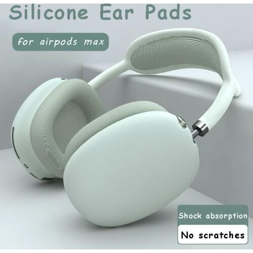 For AirPod Max Earphone Headphones Universal Wireless Bluetooth Headphone Headset Silicone Ear Pads Cushion Soft Replacement Pad